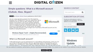 
                            9. Simple questions: What is a Microsoft account (Outlook, Xbox, Skype ...