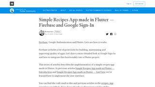 
                            12. Simple Recipes App made in Flutter — Firebase and Google Sign-In