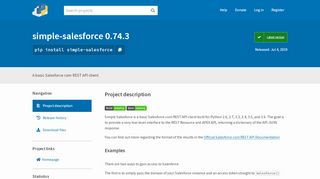 
                            9. simple-salesforce · PyPI