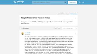 
                            5. Simple Sixpack von Thomas Bluhm - Gutefrage