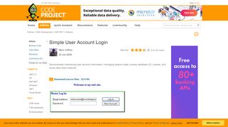 
                            2. Simple User Account Login - CodeProject