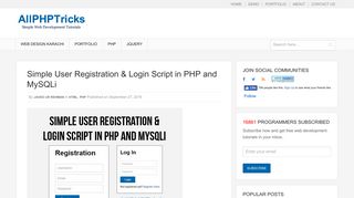 
                            2. Simple User Registration & Login Script in PHP and MySQLi | All PHP ...
