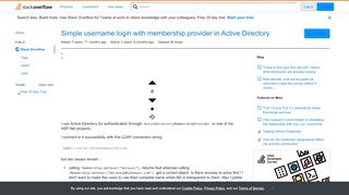 
                            13. Simple username login with membership provider in Active Directory ...