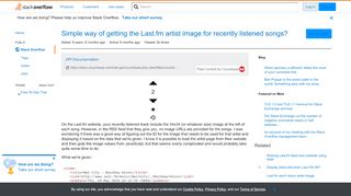 
                            11. Simple way of getting the Last.fm artist image for recently ...