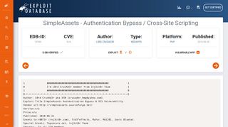 
                            4. SimpleAssets - Authentication Bypass / Cross-Site Scripting