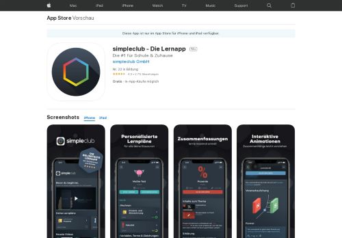 
                            3. simpleclub - Die Lernapp im App Store - iTunes - Apple