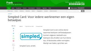 
                            10. Simpled Card: Voor iedere werknemer een eigen betaalpas ...