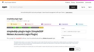 
                            10. simpleddp-plugin-login - npm