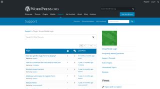 
                            3. [SimpleModal Login] Support | WordPress.org