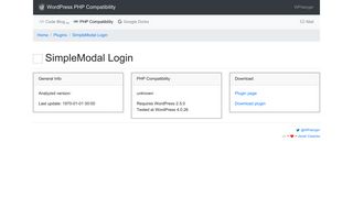 
                            9. SimpleModal Login - WordPress PHP Compatibility