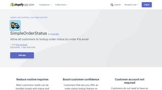 
                            12. SimpleOrderStatus – Ecommerce Plugins for Online Stores – Shopify ...