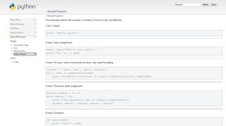 
                            11. SimplePrograms - Python Wiki