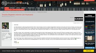 
                            10. Simples Begleiten erlernen (am Keyboard) | Musiker-Board