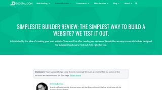 
                            3. SimpleSite Builder Review: How Simple is Too Simple For You? We ...