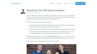 
                            2. SimpleTax: SimpleTax: The 2015 Edition Awakens