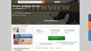 
                            5. Simplex Solutions Pvt Ltd, Koramangala - Placement Services For IT ...
