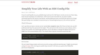 
                            11. Simplify Your Life With an SSH Config File | Nerderati