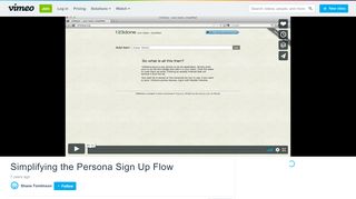 
                            11. Simplifying the Persona Sign Up Flow on Vimeo