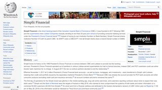 
                            8. Simplii Financial - Wikipedia