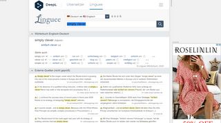 
                            12. simply clever - Deutsch-Übersetzung – Linguee Wörterbuch