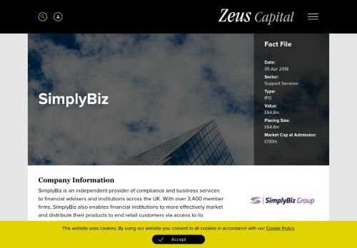 
                            13. SimplyBiz | Zeus Capital | Zeus Capital