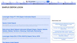 
                            11. SIMPUS DEPOK LOGIN di Bulan Desember 2018 - LOKERJOS.CLUB ...