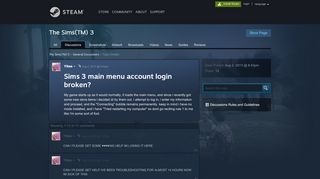 
                            12. Sims 3 main menu account login broken? :: The ... - Steam Community