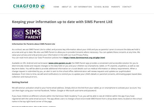 
                            8. SIMS Parent | Chagford Primary School