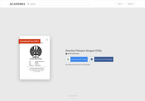 
                            12. Simulasi Hotspot dengan GNS3 | Adib Hadiansyah - Academia.edu