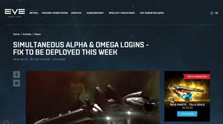 
                            4. Simultaneous Alpha & Omega Logins - Fix To Be ... - EVE Online