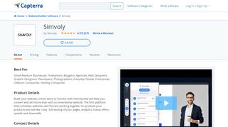 
                            2. Simvoly Reviews and Pricing - 2019 - Capterra