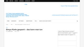 
                            4. Simyo Karte gesperrt - das kann man tun | Appdated