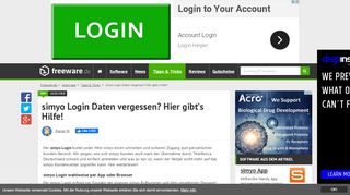 
                            9. simyo Login Daten vergessen? Hier gibt's Hilfe! | Freeware.de
