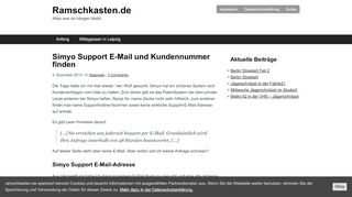 
                            8. Simyo Support E-Mail und Simyo Kundennummer finden