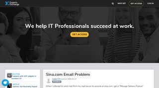 
                            9. Sina.com Email Problem - Experts Exchange