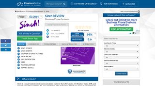 
                            4. Sinch Reviews: Overview, Pricing and Features - FinancesOnline.com