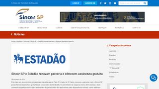 
                            9. Sincor-SP e Estadão renovam parceria e oferecem assinatura gratuita