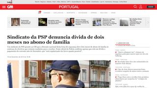 
                            12. Sindicato da PSP denuncia dívida de dois meses no abono de família ...