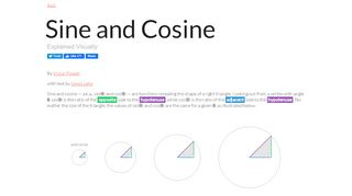 
                            8. Sine and Cosine explained visually - Setosa.IO