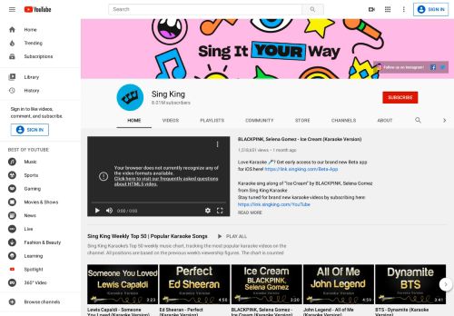 
                            2. Sing King Karaoke - YouTube