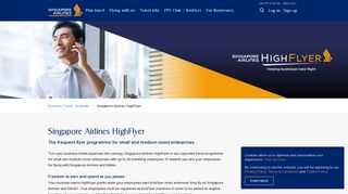
                            3. Singapore Airlines HighFlyer