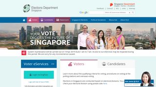 
                            4. Singapore Elections Department - Voter eServices