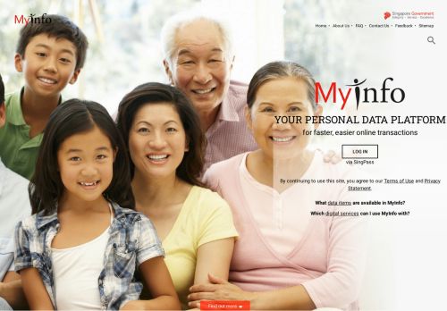 
                            3. Singapore Government - MyInfo - SingPass