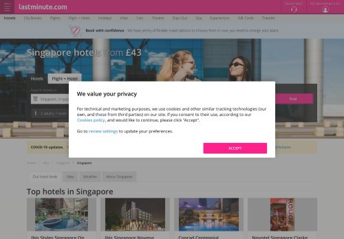 
                            12. Singapore Hotels from £43 | Cheap Hotels | lastminute.com