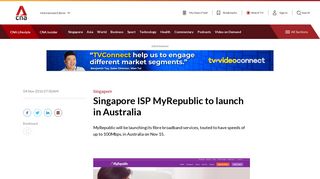
                            11. Singapore ISP MyRepublic to launch in Australia - Channel NewsAsia