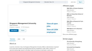 
                            11. Singapore Management University | LinkedIn