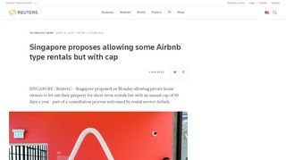 
                            13. Singapore proposes allowing some Airbnb type rentals but with cap ...