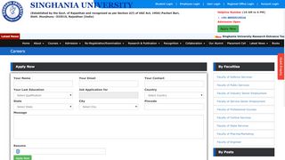
                            2. Singhania University