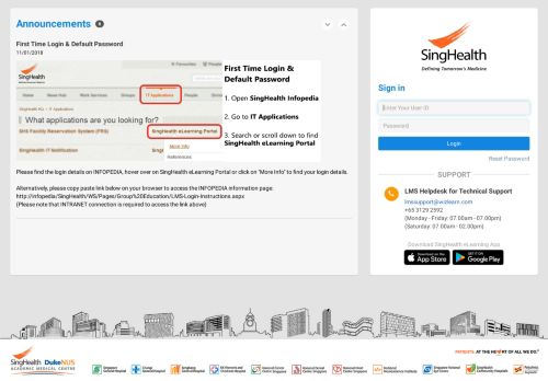 
                            1. SingHealth eLearning Portal