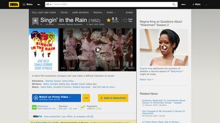 
                            8. Singin' in the Rain (1952) - IMDb